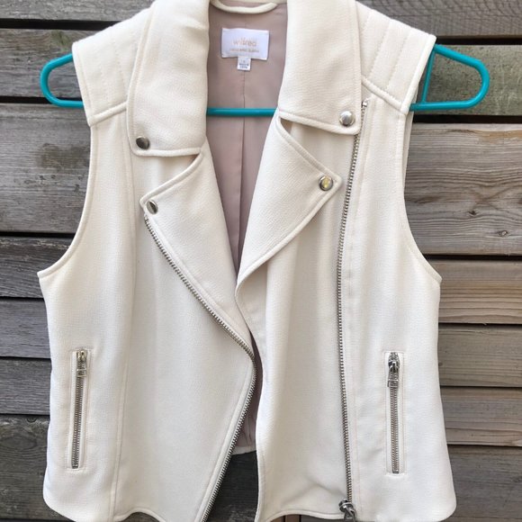 Wilfred Beaumont Moto Vest Ivory sz 4 - Picture 2 of 6